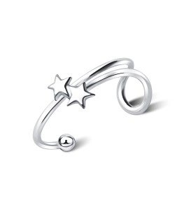 Bigger Dual Star Ear Cuff EC-102b